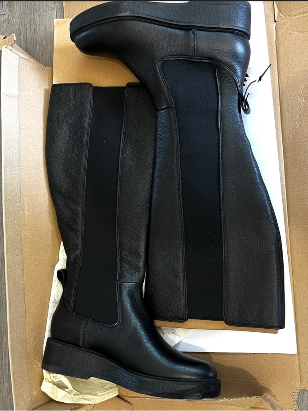 Dolce Vita Black Knee-High Platform Boots